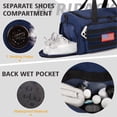 thumbnail image 3 of TRIPGEAR Large 60L 2-in-1 Convertible Sports Bag, Multi-functional Travel Duffle with Shoe Compartment for Daily Use, 3 of 7