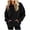 Black, variant on Womens Tops Casual Long Sleeve Crewneck Sweatshirts Loose Pullover Blouses Tunic Shirts with Pockets Fall Winter Fashion Daily Lounge Apparel Baggy Streetwear