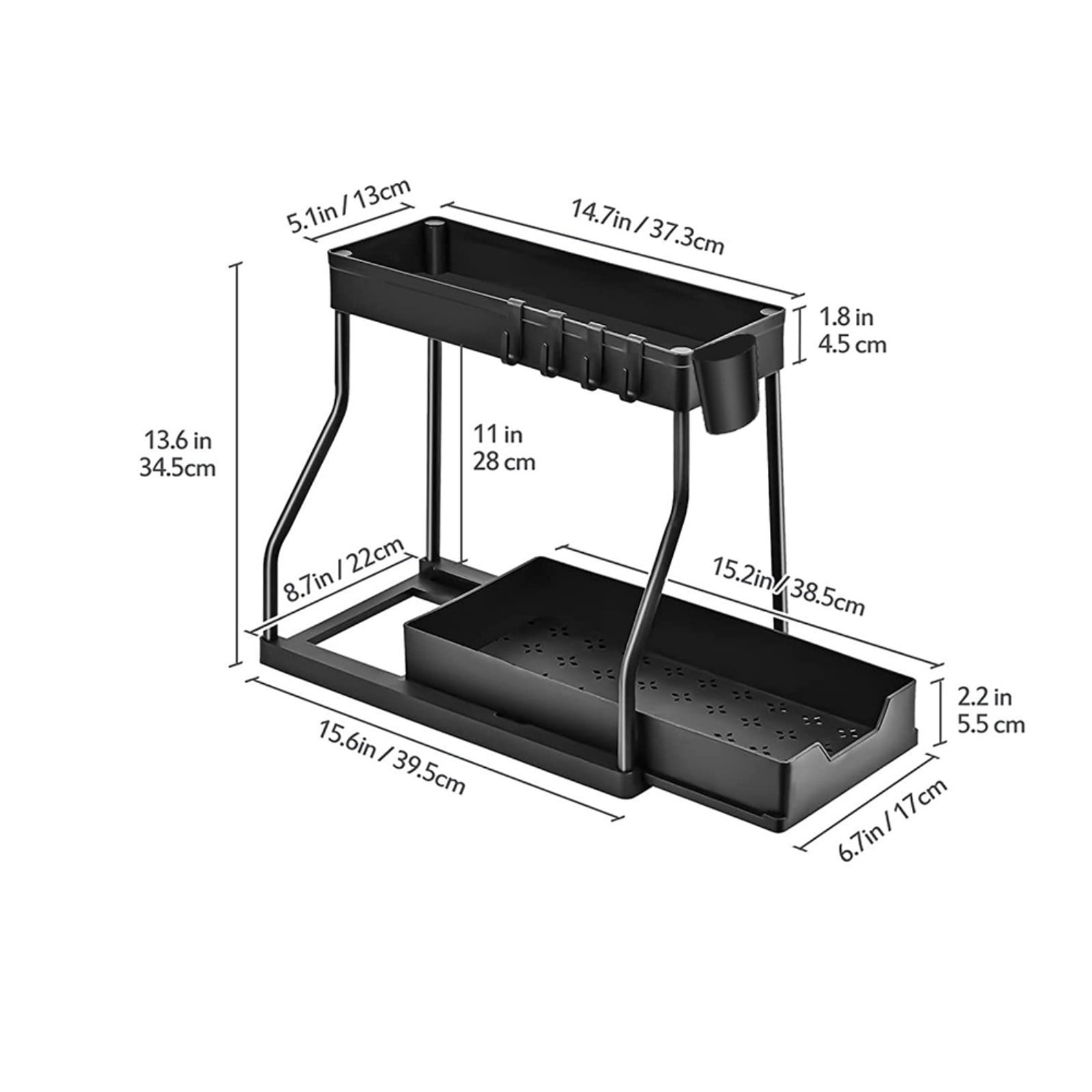 Under Sink Organizers and Storage, Slide out Kitchen Under Sink Storage