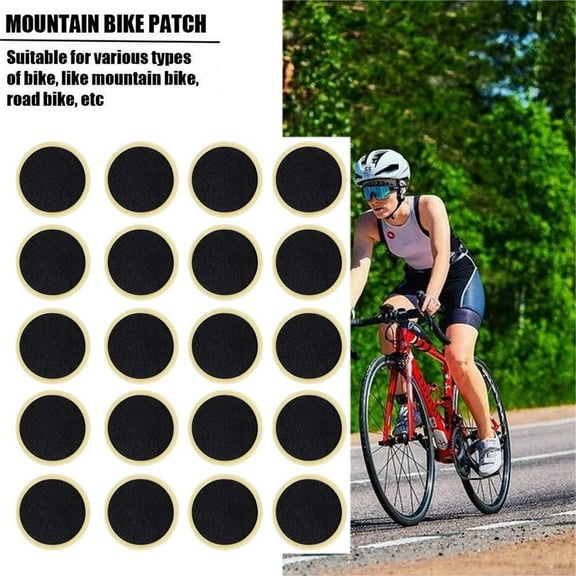 QHUDLV 20PCS Tire Patch Bike Repaire Tire Tools Multi-function Self Adhesive E0L7 Tablets Tire for BICYCLE Tire Inner Patch Kit