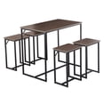 thumbnail image 6 of 5 Piece Dining Table Set Counter Height Dining Table With 4 Stools for 4 Breakfast Nook Table for Small Spaces, 6 of 7