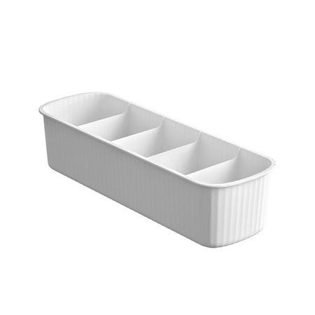 

Reinforced Drawer Organizers Space Saving Clothes Organizer for Hair Ties Belts Underwear Socks Bras Moonlight White