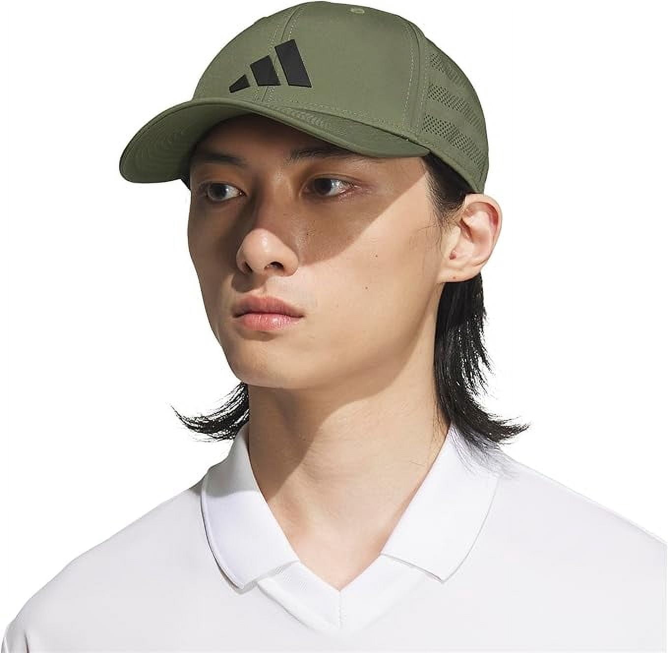 Adidas Women Olive Strata Green Saturday Baseball Adjustable Cotton Athletic Hat adidas Womenâ€™s Saturday 2.0 Cap | Academy main image 3