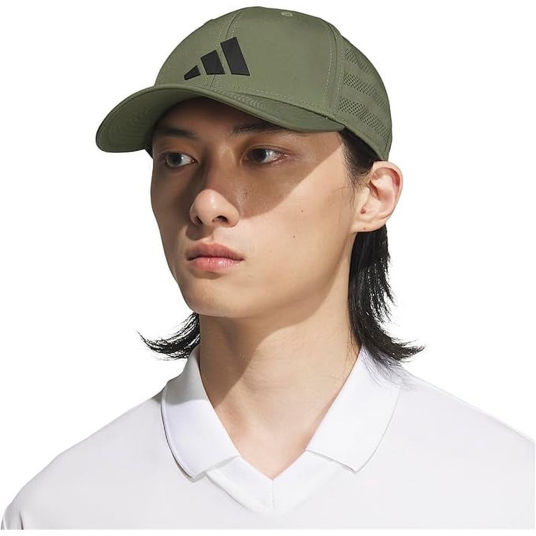 Men's adidas Gameday 4 Stretch Fit Hat Color: Olive Strata Size: L