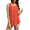 Red Floral, variant on Fantaslook Tank Tops for Women Pleated Square Neck Sleeveless Summer Tops Curved Hem Flowy Shirts