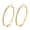 Gold, variant on 14K White Gold Large Hoop Earrings with Simulated Diamonds in 14K White Gold Plated