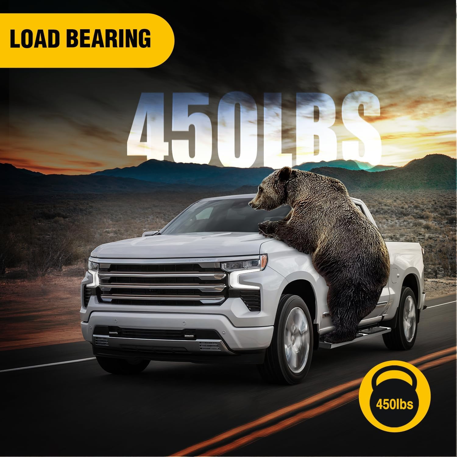 Nilight Running Boards for 2015 2016 2017 2018 2019 2020 2021 2022 2023 2024 2025 Chevrolet Colorado/GMC Canyon Crew Cab 4 Full Size Doors 6 Inch Stainless Steel Bolt-on Side Step Nerf Bars