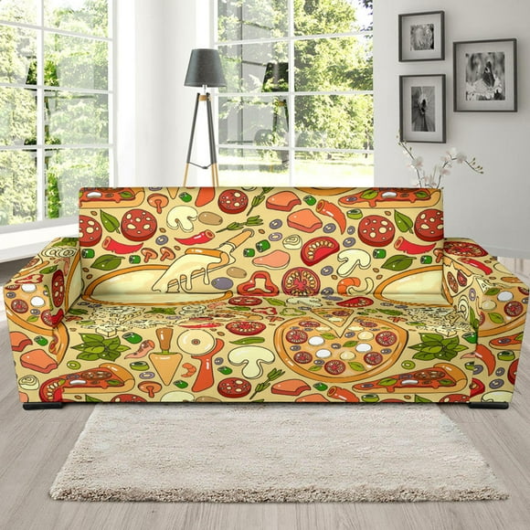 Pizza Patrón Fondo Sofá Slipcover