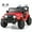Red, variant on Gymax 12V Kids Ride on Truck Car w/Remote Control Threaded Wheels 3 Speeds LED Lights Pink
