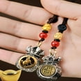 thumbnail image 6 of Hanging Wall Decor,Chinese Zodiac Wealth Bag Pendant Charm For Daily Fortune Rotating God Of Wealth Bag Luck And Keychain For Good Fortune, 6 of 9