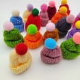 thumbnail image 4 of Mini sombreros de punto Mini sombreros de muñeca de punto de Navidad Mini sombrero de lana para adornos navideños, 4 of 4