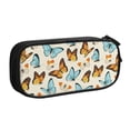 thumbnail image 2 of Vsdgher Butterflies Print Large Capacity Pencil Case Pouch with Zipper, Portable Aesthetic Big Capacity Pencil Cases Pen Office Travel Stationery Bag, 2 of 8