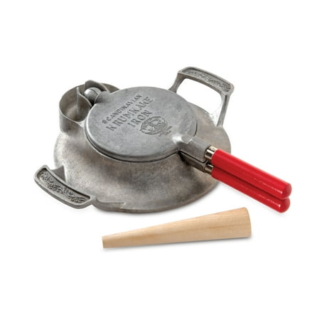 Nordic Ware Nordicware Norwegian Krumkake and Pizzelle Iron, Cast Aluminum, 10 Year Warranty, 2.64 lbs, 5.13 X 5.13 X 0.06