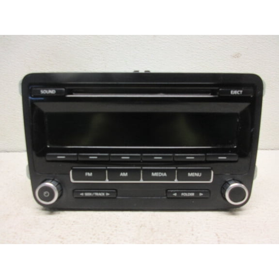 Pre-Owned 2009-2017 Volkswagen Tiguan AM FM CD MP3 Radio Receiver OEM LKQ - Verify Specific Vehicle Fitment In Description - (Good)