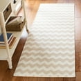 thumbnail image 5 of SAFAVIEH Dhurries Karissa Geometric Area Rug, Beige/Ivory, 4' x 6', 5 of 5