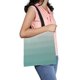 thumbnail image 1 of Bolsa de Lona ABPHQTO Ombre Verde Turquesa Bolsa Reutilizable 36x41 cm, 1 of 2