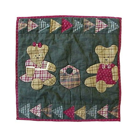 Patch Magic Ginger Teddy Cotton Throw Pillow