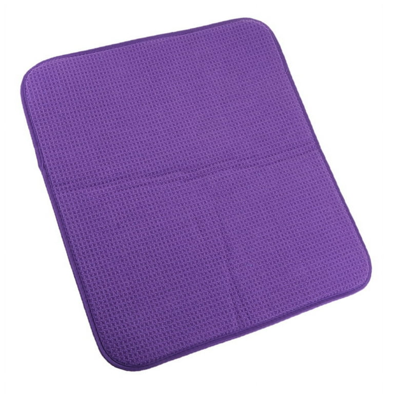 Purple Dish Drying Mat, Drying Kitchen Mat, Draining Mat, Reversible Dish  Drying Mat