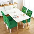 thumbnail image 2 of Happy St.Patrick''s Day Dining Chair Covers Set of 4,Green Shamrock Parsons Chair Slipcovers,Lucky Clover Kitchen Decor Chair Seat Cover Protectors(Shamrock,4 Pack), 2 of 6