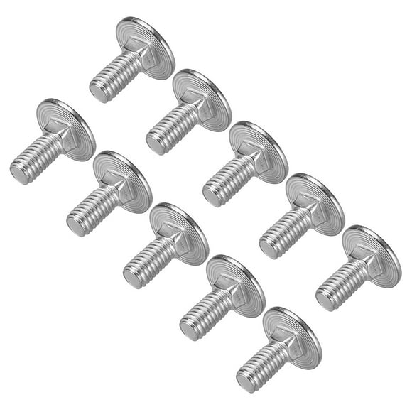 Unique Bargains Carriage Bolts, Neck Carriage Bolt, Round Head, Square Neck, 304 Stainless Steel M6x12mm 30 pcs