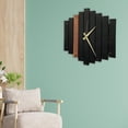 thumbnail image 3 of jifeng 12 Inch Wooden Wall Clock, Rustic Country Wall Clocks, Silent Non-Ticking, C, 3 of 6