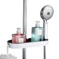 thumbnail image 2 of Shower Shelf No Drilling Shower Shelf Multifunctional Adjustable ABS Bathroom Shower Rack Organizer, 2 of 10