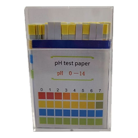 Unatoiry Pack of 100 PH Indicator Clear Result with Card Quick Response Test Strip Lab Accessories Four Colors Litmus Paper