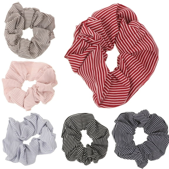 NICEXMAS 6Pack Hair Ties Scrunchies for Women Hair Rope Cloth Accessories Casual Use