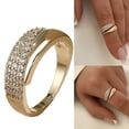 thumbnail image 2 of Fashionable Adjustable Rings Opening Jewelry Sparkling Finger Rings Copper Texture Suitable for Various Occasion, 2 of 9