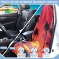 thumbnail image 6 of Uorisanigo Car Seat Towel Cover Universal Fit High Back Seat Covers for Cars Sunset Palm Trees Beach Waterproof Sweating Car Seat Cover for Post Gym Workout Easy to Install, 6 of 6