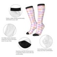 thumbnail image 3 of KLL Heart Buffalo Plaid Print Cool Socks Men's Women's Crew Socks Funny Crazy Novelty Stockings, 3 of 6