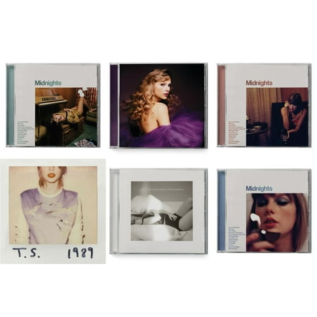 Midnights (X) (Jade Green CD) & Speak Now (Taylor's Version) (2CD) & Midnights (X) (Blood Moon CD) & 1989 & Tortured Poets Department (X) (Manuscript- Bonus Track) & Midnights (X) (Moonstone Blue CD)