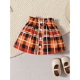 thumbnail image 5 of Liacowi Baby Girls Skirt Set Toddler Thanksgiving Letter Print Sweatshirt and Plaid Mini Skirt Outfits Infant Suits, 5 of 9