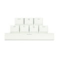 thumbnail image 2 of funtasica 8Pcs PBT 6.25U Space Keycaps Light-transmitting for Mechanical Keyboard - White,, 2 of 4