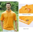 thumbnail image 3 of Alex Vando Mens Golf Shirt Moisture Wicking Quick-Dry Print Performance Polo Shirts for Men, 3 of 5