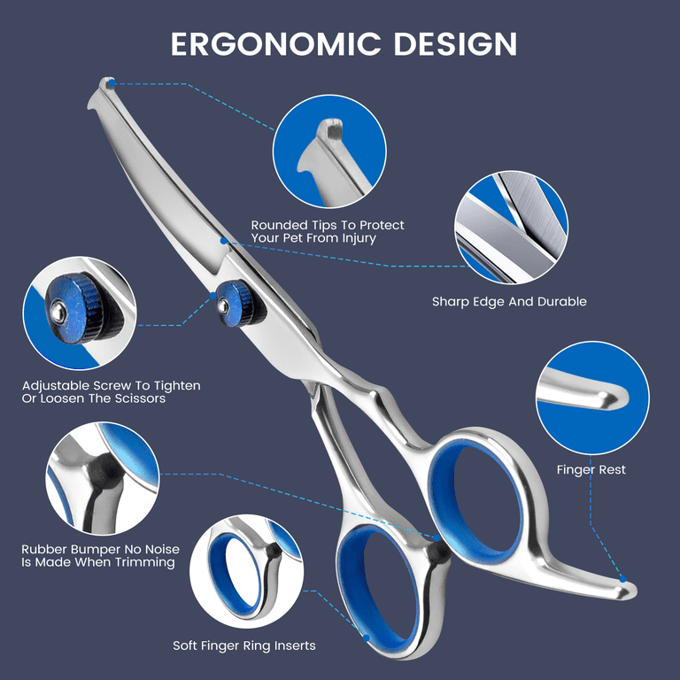 GPED 6 in 1 Dog Grooming Scissors Kit, Professional Shears photo 7