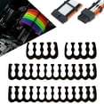 thumbnail image 1 of Vaidha 8/24 holes Black Open Cable Combs Set Extension HOT, 1 of 1