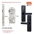 thumbnail image 2 of Door Lock, K7 Pro Biometric Fingerprint Door Lock Black Smart Lock Tuya App Remote Unlocking Password Keyless Lock Electronic Door Lock ,Easy to Install, 2 of 7