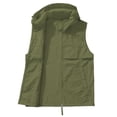 thumbnail image 5 of QIYAGBSA Vests for Women Lightweight Hooded Zip Up Sleeveless Outdoor Utility Vest with Pockets for Spring Summer Travel (Green, S), 5 of 9