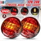 thumbnail image 4 of Universal 12v 24v 20-LED Tail Light back Brake Light Turn Signal Lamp Round Hamburger Lamps For Car Lorry Truck Van Trailer, 4 of 5