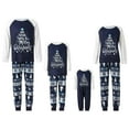 thumbnail image 4 of Cathery Christmas Family Matching Pajamas Letter Print Tops and Pants Pjs Set Kid Baby Couple Sleepwear Loungewear, 4 of 8