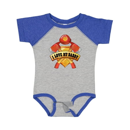 

Inktastic I Love My Daddy- Firefighter Axes Badge Helmet Gift Baby Boy or Baby Girl Bodysuit