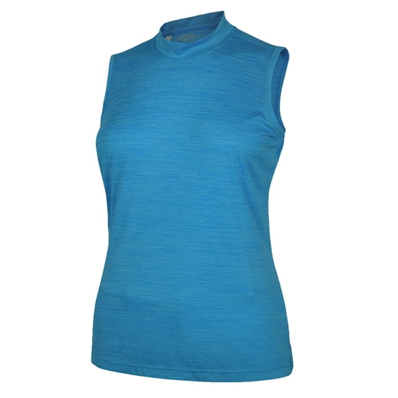 Monterey Club Women's Melange Jersey Performance Sleeveless T-Shirt #4029
