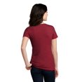 thumbnail image 2 of District Adult Female Women Electric Heather T-Shirt Red Fleck Medium, 2 of 4