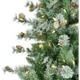 thumbnail image 6 of Fraser Hill Farm Prelit Incandescent White Flocked Buffalo Fir 7.5-ft. Christmas Tree, FFBF075-3SN, 6 of 15