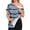 Sky Blue, variant on OIOLOYJM Post Shoulder Surgery Shirts for Women Tear Away Adaptive Striped Shirts Short-Sleeve Port Postpartum Rotator Cuff Recovery Casual Clothes Green 2XL