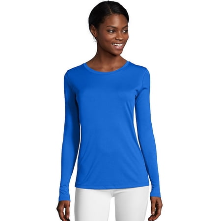 Hanes SportÂ™ Cool DRIÂ® Women's Performance Long-Sleeve T-Shirt - O9308