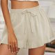 thumbnail image 2 of Pantalones cortos de chándal de moda para mujer, pantalones cortos de cintura alta sólidos sueltos informales de verano Fridja  fhjkhfk459480, 2 of 8