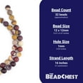 thumbnail image 4 of The Bead Chest Matte Round Mookaite Beads (12mm): Organic Gemstone Round Spherical Energy Stone Healing Power Crystal for Jewelry Bracelet Mala Necklace Making, 4 of 4