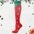 thumbnail image 2 of FhsagQ Socks Socks for Men Crotchless Garter Exercise Stress Socks Elastic Socks Running Skipping Compression Socks Stockings Jacquard Calf Socks Mens Socks Crotchless Garter Red S, 2 of 3